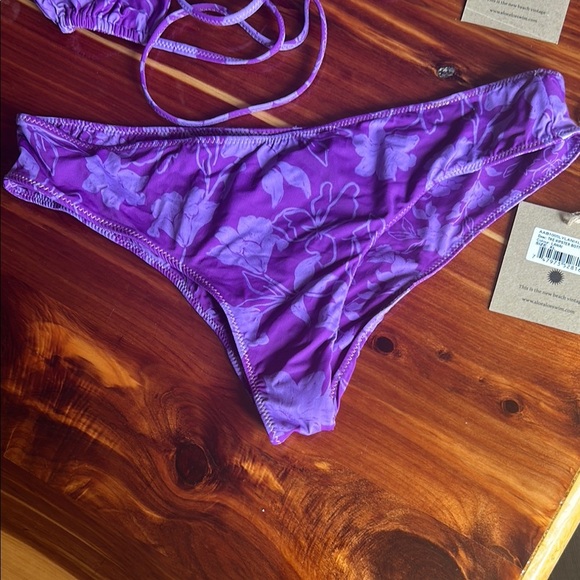 Aloe aloe Purple Floral Bikini Set - Picture 2 of 5